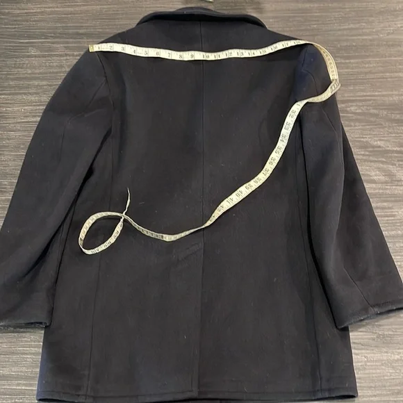 VINTAGE U.S. NAVY 100% WOOL CORDUROY INSIDE POCKETS PEACOT TAGGED SIZE 38 - Picture 12 of 13